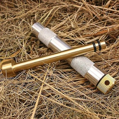 Éteignoir à flamme en laiton et métal pour allumer un feu de bois en tissu - Outils de camping, de survie et de préparation aux situations d'urgence en extérieur (1/5)