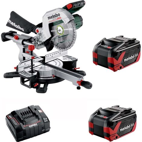 Metabo KGS 18 LTX BL 254mm 18V Brushless Mitre Saw X2 8ah Battery + Fast Charger (1/5)