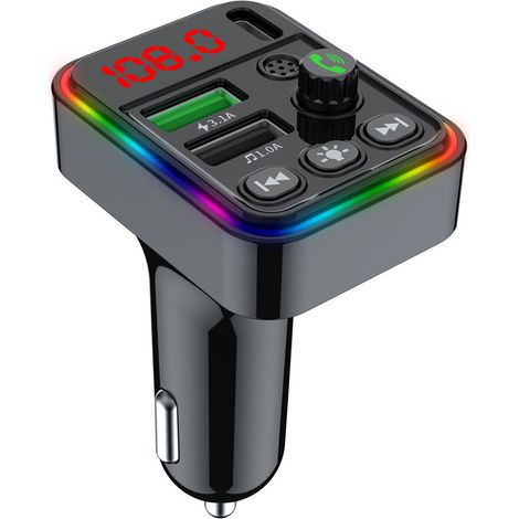 Kit mains libres Bluetooth MP3 pour voiture, lecteur MP3 à carte Bluetooth pour voiture (1/4)