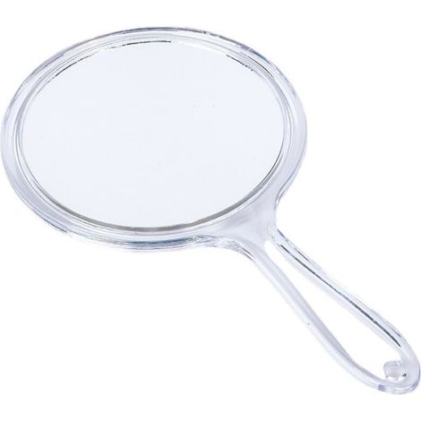 Miroir Portable Miroir à Main Double Face Miroir Grossissant avec Poignée Miroir (Transparent) (1/5)