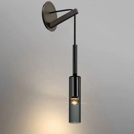 Applique Murale Cristal et Laiton Massif, Lampe de Chevet Créative Forme Bouteille à Plusieurs Têtes, Éclairage Moderne et Minimaliste pour Salle à Manger et Chambre (1/3)