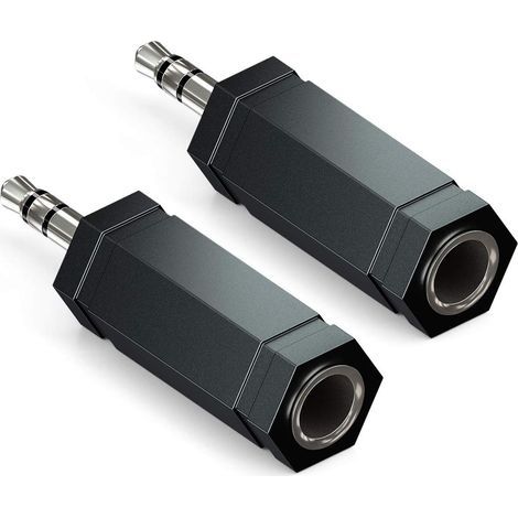 Adattatore da jack stereo da 3,5 mm a presa jack da 6,5 mm (HiFi) per cuffie in un sistema home cinema. (1/5)