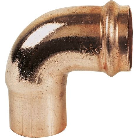 Raccord cuivre coudé à joint torique à souder - Mâle / femelle - Diamètre 40 mm