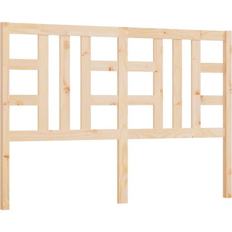 Testiera per dormire accessorio per camera da letto 126 x 4 x 100 cm in legno di pino massiccio TDL0206756