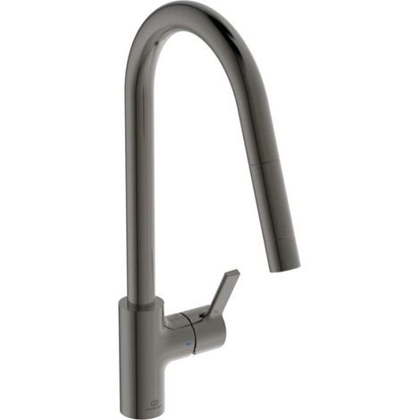 Grifo de cocina IDEAL STANDARD Gusto rociador magnético extraíble gris (1/5)