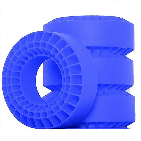 Pneus en silicone bleus pour voitures télécommandées (1/5)