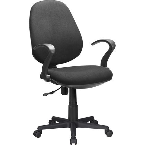 SEDIA DA UFFICIO nero - cm 60 x 58,5 x h. 90,5 / 102 - KASART