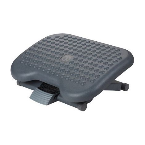 Q Connect Ergonomischer Fußstütze schwarz höhenverstellbar