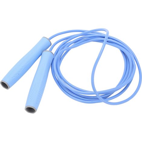 Corde à Sauter sans Fil Enroulable et Réglable pour Exercice et Cours d'EPS Bleue (1/5)