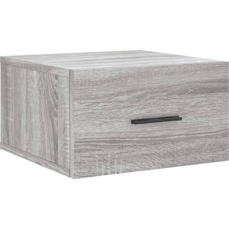 Maison Exclusive - Mesita de noche de pared color gris Sonoma 35x (1/5)