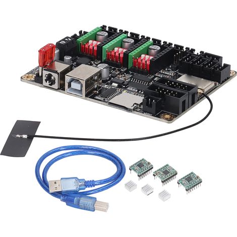 Carte de contrôle Makerbase MKS DLC32 V2.1 32 bits pour machines de gravure laser, carte mère universelle DIY pour machine de gravure laser de bureau Wi-Fi TS24/TS35-R, 12-24VDC, avec pilote de moteur (1/5)