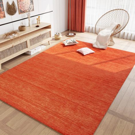 Tapis Loribaft Tapis Teppstar - Tapis en laine - 200x140cm, Rectangular - 100% Laine vierge - Tissé main - Rouge foncé