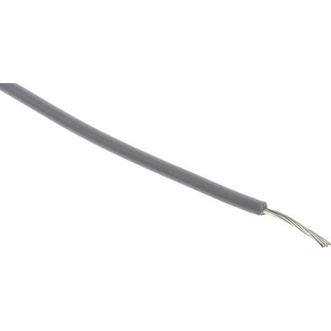 Fils de connexion RS PRO UL3239, 11 0,2 mm² 24 AWG, 6 kV c.c., XLPE Gris, 100m ( Prix pour Bobine de 100 Mètres )
