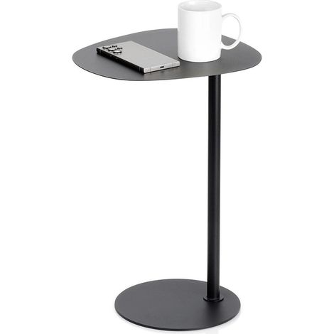 Table d'appoint en métal noir 35x25x53 cm
