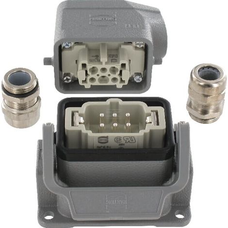 Compl. set conectores inst. 6P HARTING HANKIT06BS (1/2)