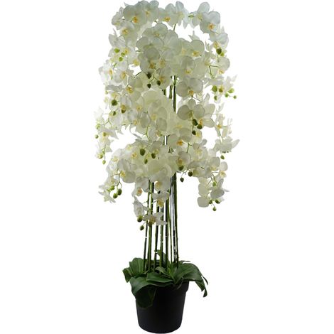 150cm Giant White Orchid Plant - Artificial - 189 flowers REAL TOUCH