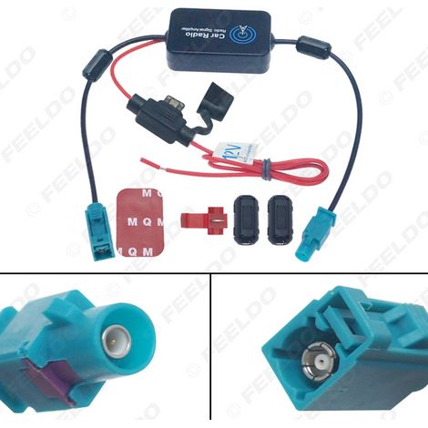 Amplificateur de signal radio de voiture avec interface FAKRA II, amplificateur de signal FM, amélioration de la radio embarquée