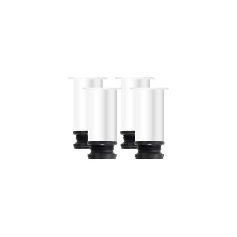 4er-Set Tischbeine aus Metall, verstellbare 8-cm-Beine für Möbel, Bettbeine, weiße Möbelbeine, Sofabeine, verstellbare Tischbeine - Crezuo
