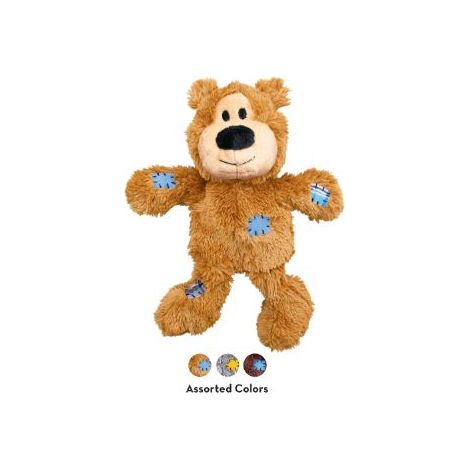 Jouet pour chien en forme d'ours en peluche avec nœud en corde, corde incluse, offre exclusive. (1/2)
