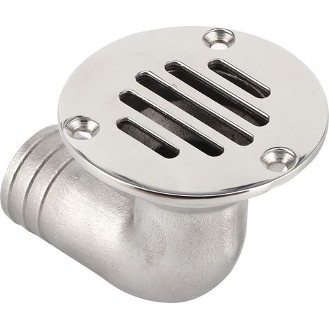 Caniveau de pont marin en acier inoxydable 316, coude à 90°, 32 mm, pour bateau ou yacht (1/5)