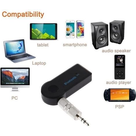 Récepteur Bluetooth HiFi sans fil universel avec port audio 3,5 mm (1/4)