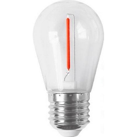 Bombilla LED E27 para guirnaldas (1W)  Rojo (1/2)