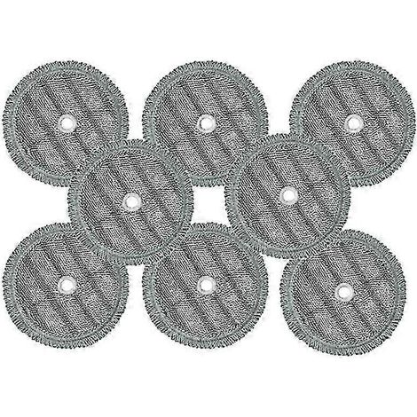 AURA Lot de 8 lingettes de nettoyage en microfibre pour balai vapeur, accessoires de nettoyage à la vapeur (1/5)