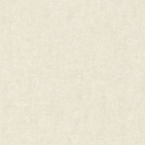 Plaster look wallpaper wall Profhome 386933 hot embossed non-woven wallpaper slightly textured with decorative render look matt cream oyster white ivory 5.33 m2 (57 ft2) (1/5)