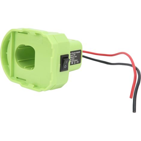 Akku-Adapter-Konverter-Dock-Stromanschluss 14AWG mit Schalter für Ryobi P108 P107 P102 P103 (1/5)