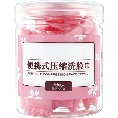 Serviette Visage Jetable Portable Mini Serviette Compactée en Pièce 36pcs (1/5)