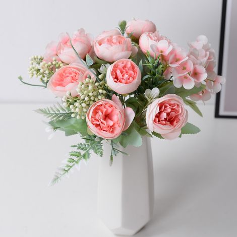 Lot de 3 - Simulation de pivoines oniriques (roses) (1/2)