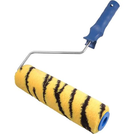 9' 'Blau Orange Schwarz Tiger Stripe Plüschbezug Farbrroller (802a3b3aa7e0e7ea5d9092135e150ebe)