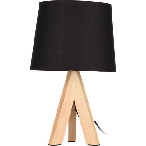 Lampadaire sur pieds en bois, hauteur 29 cm (1/3)