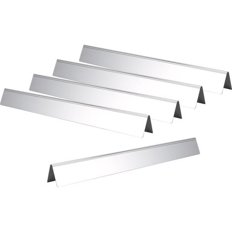 de 5 plaques de protection thermique en acier inoxydable