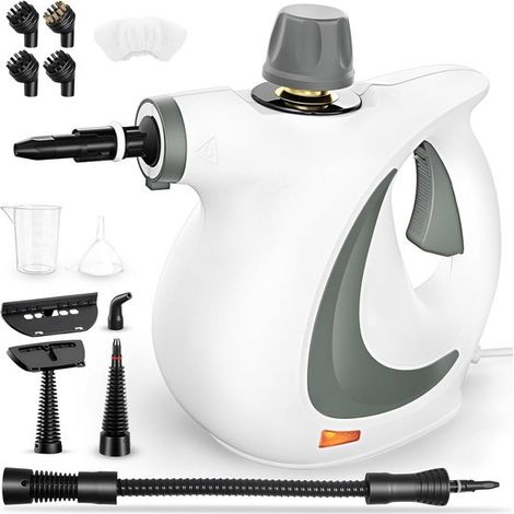 Nettoyeur vapeur,nettoyeur vapeur portatif pour la maison,multifonctionnel avec 12 accessoires,pression de vapeur de 3,5 bars,350 ml,1050 W (1/5)