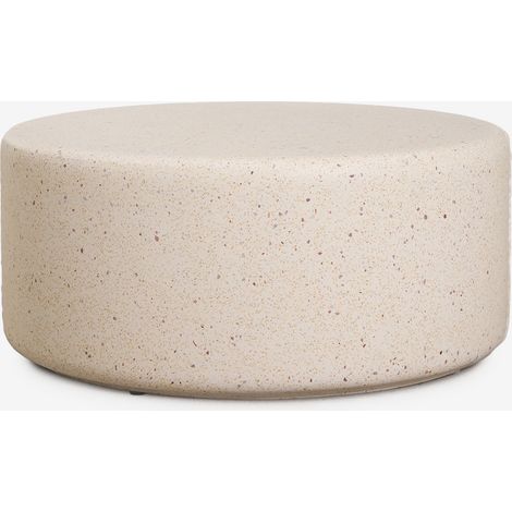 Mesa de centro para jardín redonda Ø90 cm en cemento Elyndra SKLUM        (1/5)