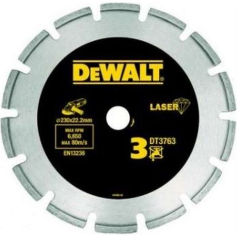 DeWALT - Disco de corte de diamante para materiales duros 125x22,2 mm DT3761