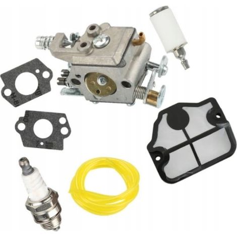 CARBURATORE HUSQVARNA 41 136 137 141 142 FILTRO ARIA CARBURANTE GUARNIZIONI CANDELA