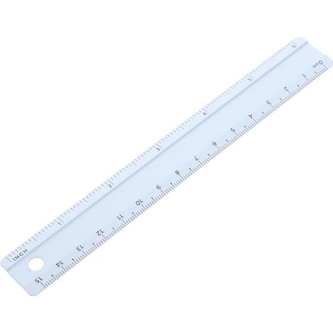 Règle en alliage d'aluminium de 15 cm, précise et polyvalente (1/5)