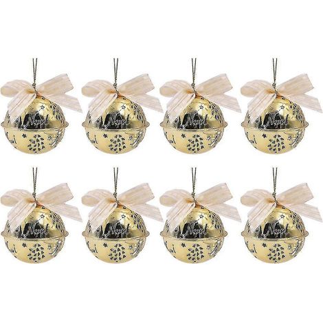 8 Pièces Cloche Décorative Vieillie - Cloche En Métal Dingdang Fête (or) bd (1/5)