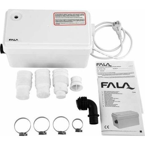 Station de relevage WC, pompe à matières fécales sans broyeur 250W