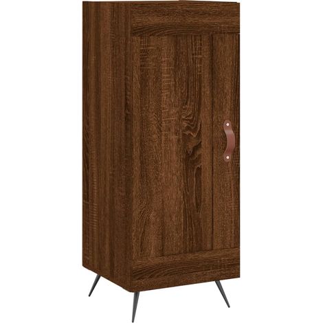 vidaXL Credenza Rovere Marrone 34,5x34x90 cm in Legno Multistrato (1/5)