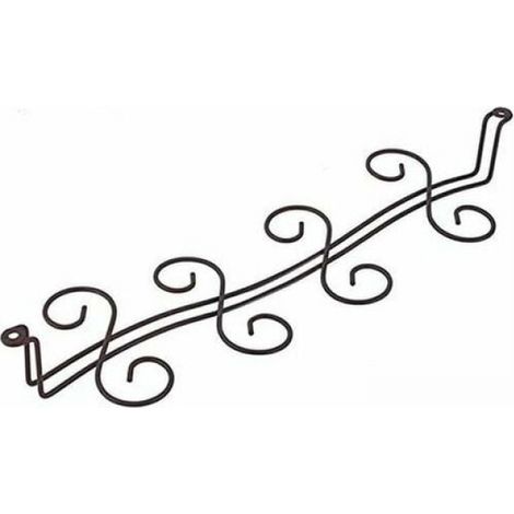 Wine Glass Holder for Stemware Under Cabinet and Hanging Shelf for Storage Rack Organizer Holder up to 8 Glasses for Kitchen Bar Restaurant (1/5)