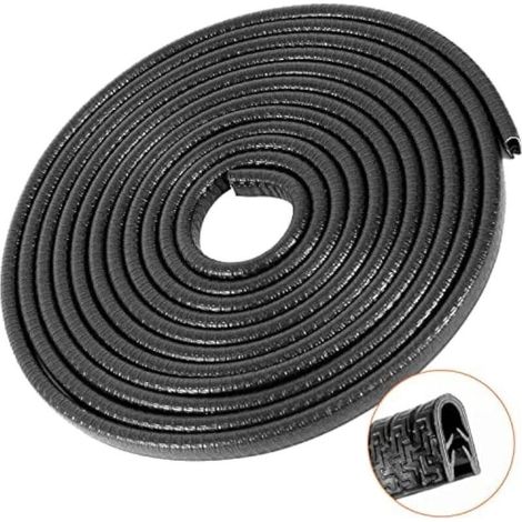 Rubber Door Seal - 5M - Door Protector - Black - Flexible - Door Edge Protector - Child Corner Protection - U Profile (1/5)
