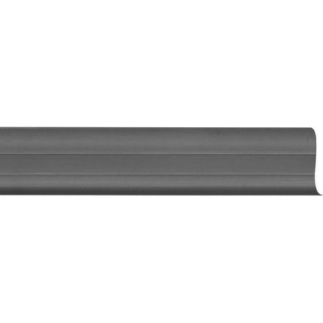 Lot de 5 plinthes cache fils gris alu en 6 x 250 cm