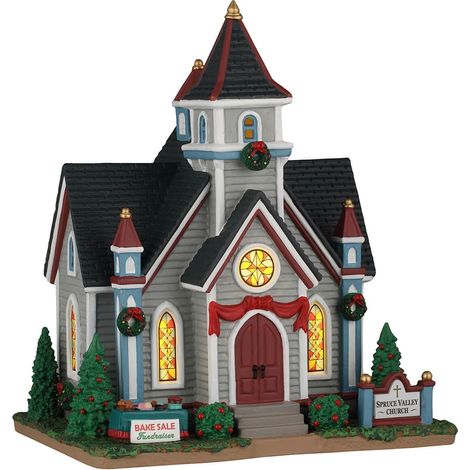 Spruce Valley Church - LEMAX COD. 65553 adattatore (4.5 V) incluso (1/2)