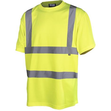 Scan SFTE01 Hi-Vis T-Shirt Yellow - XL (46in) SCAHVTSXL (1/3)
