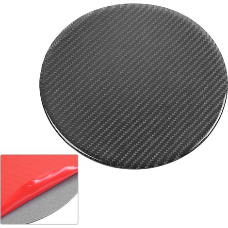 Garniture adhésive en fibre de carbone pour bouchon de réservoir d'huile/carburant, compatible avec Honda Fit 2014-2018 (1/5)