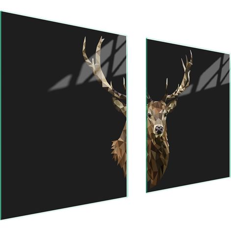 GLASSCHUTZPLATTE FÜR HERD 85x52 HIRSCH (1/5)