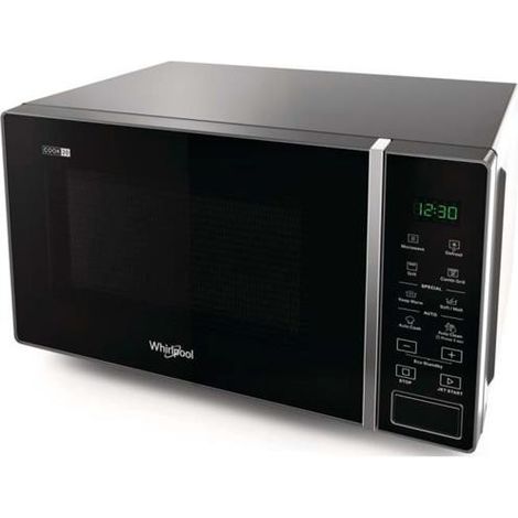 Microondas Whirlpool MWP 203 SB 20L 700W Grill Cuarzo Digital Negro
